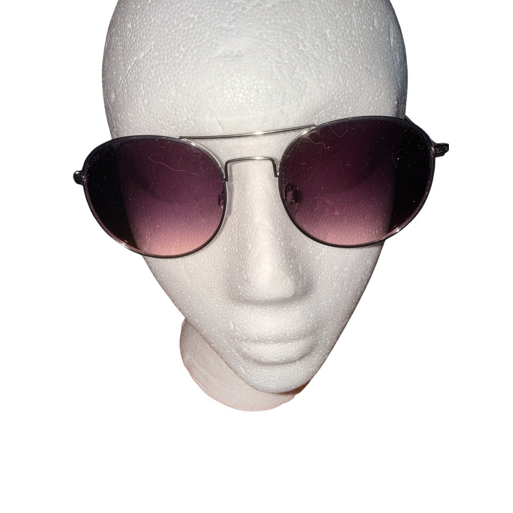 Esprit Womens ET39094 Silver Oval Double Bridge Sunglasses Purple Pink Gradient